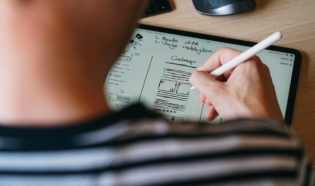 Photo Wireframe sketch